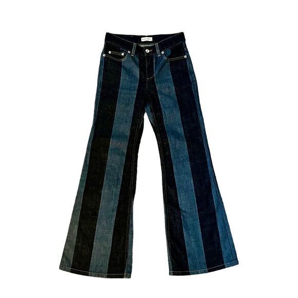 Sonia Rykiel Striped Denim 34FR (US Size 2) - Picture 2 of 5